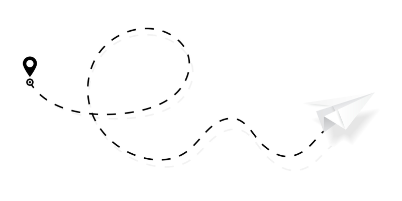 Пунктирная линия на белом фоне