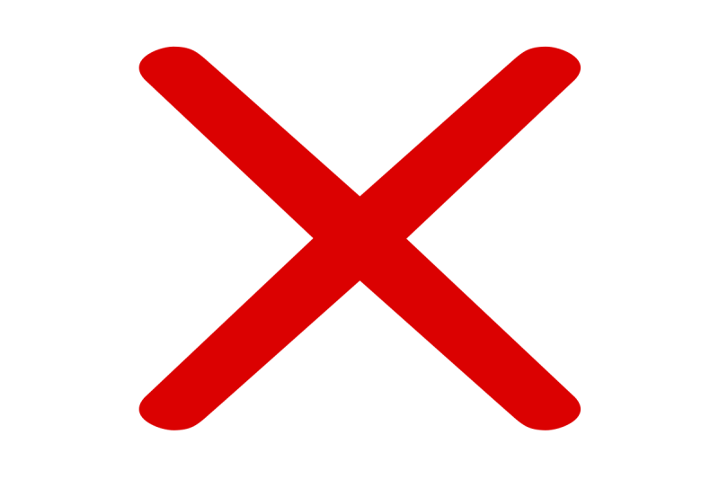 Красный крестик