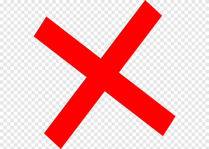Крестик зачеркнуто