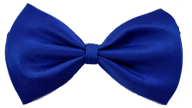 Галстук бабочка синяя