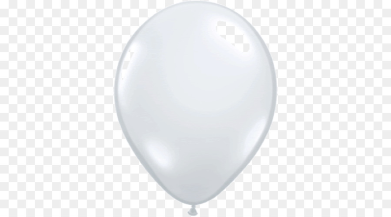 Белый воздушный шарик на прозрачном фоне