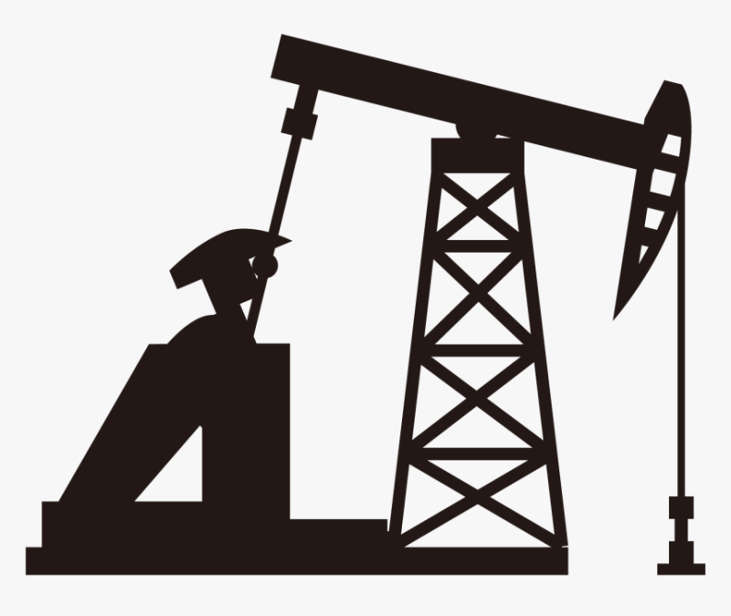Нефтяная качалка силуэт