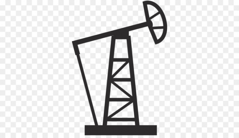 Нефтяная качалка силуэт