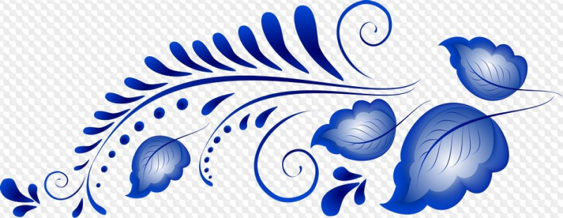 Орнаментные узоры Гжель