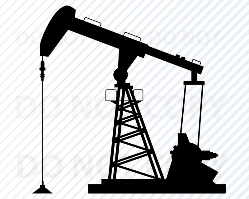 Нефтяная вышка силуэт