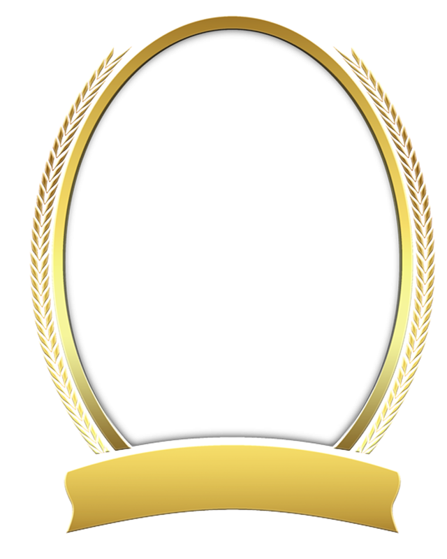 Красивая овальная рамка