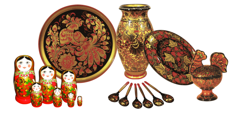 Хохломская роспись промысел