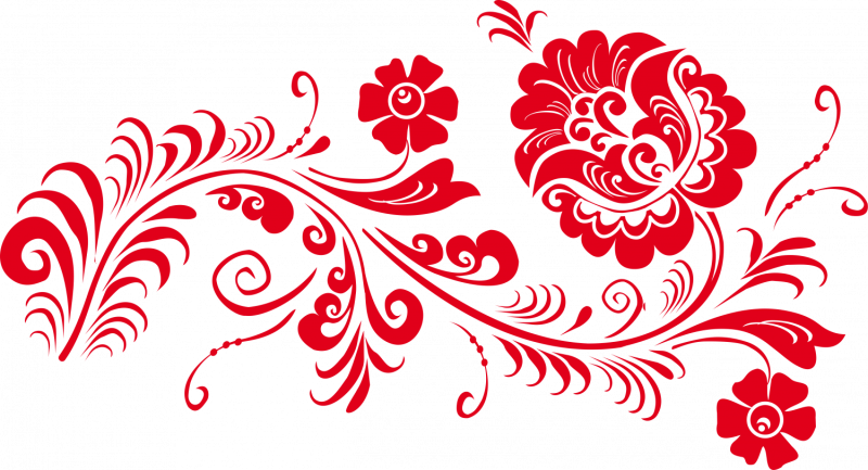 Хохломская роспись вектор