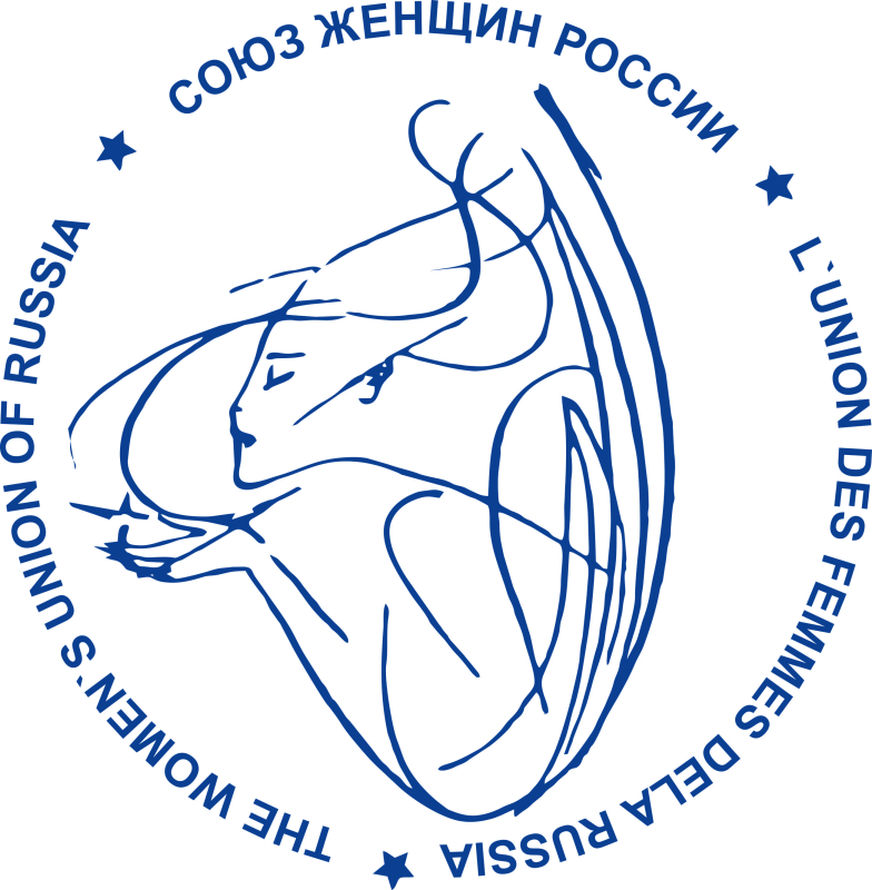 Эмблема Союза женщин России на прозрачном фоне