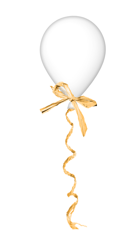 Белый шарик на прозрачном фоне