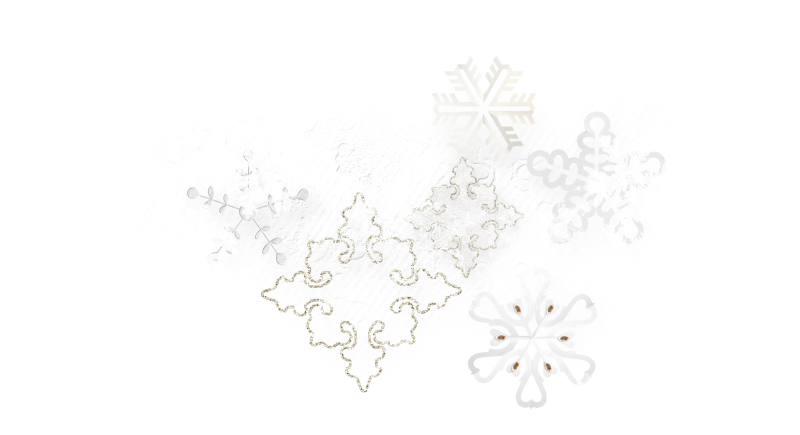 Снежинки без фона