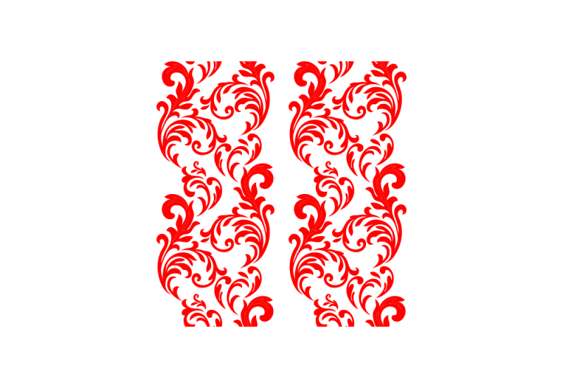 Красный орнамент