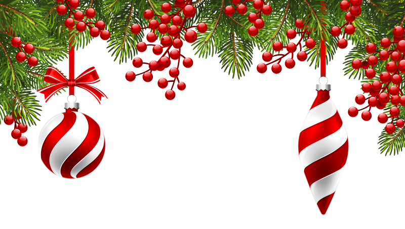 Новогодняя ветка с игрушками