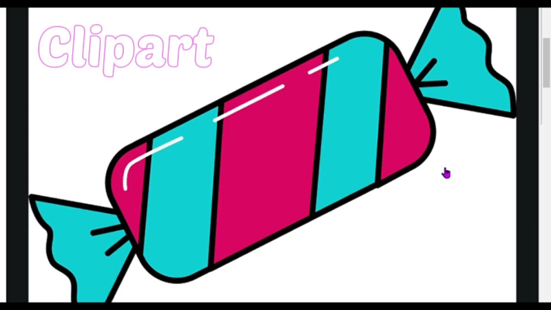 Нарисовать конфету