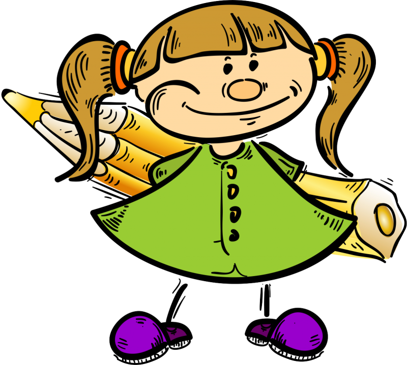 Мультяшные школьники