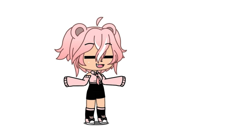 Белый персонаж из Gacha Life