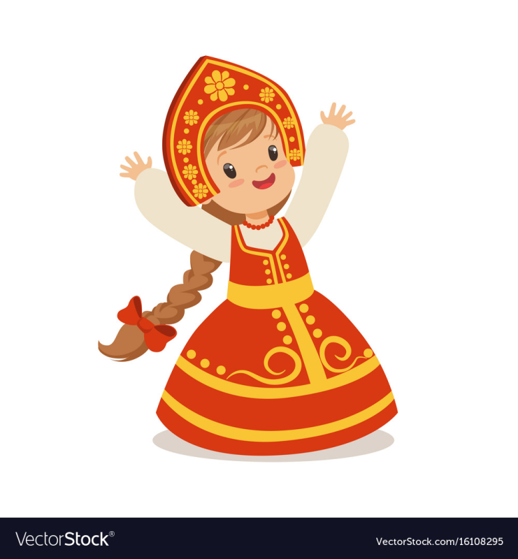 Девушка в русском народном костюме