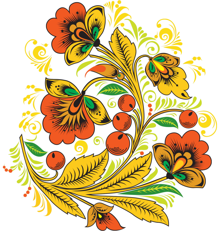 Русские народные узоры и орнаменты Хохлома