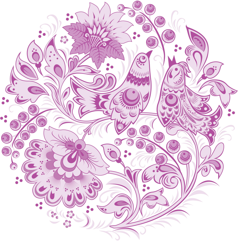 Русская роспись Хохлома орнамент