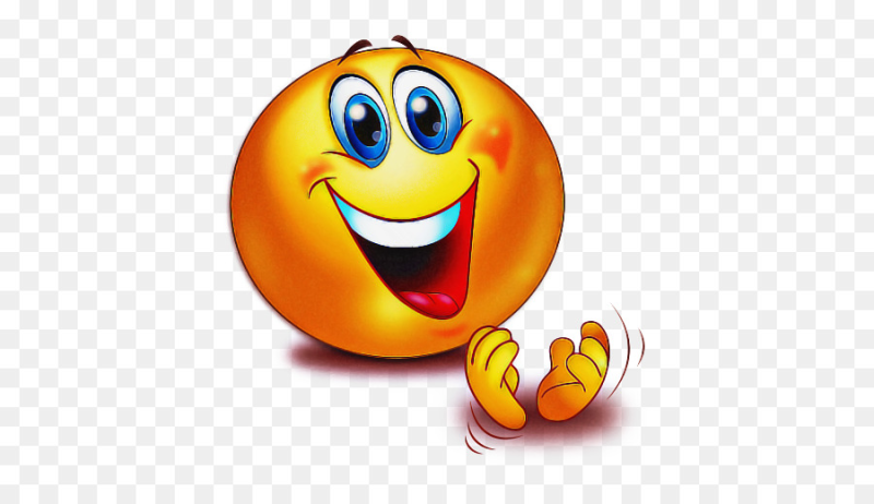 Веселый смайлик на прозрачном фоне