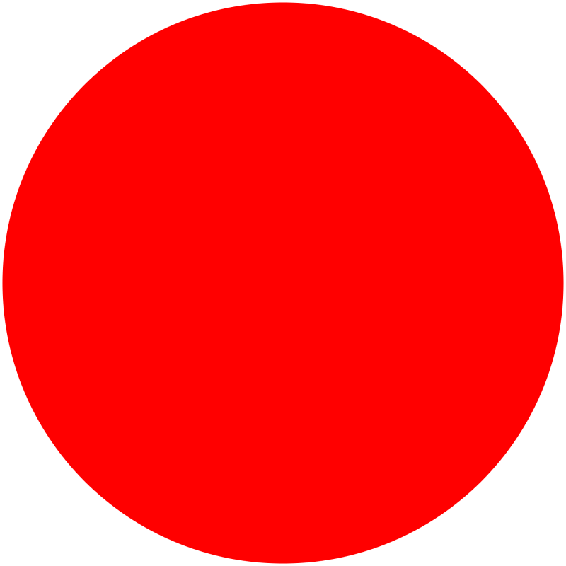 Большой красный круг