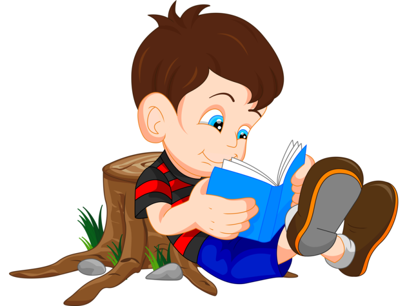 Мальчик с книжками мультяшные