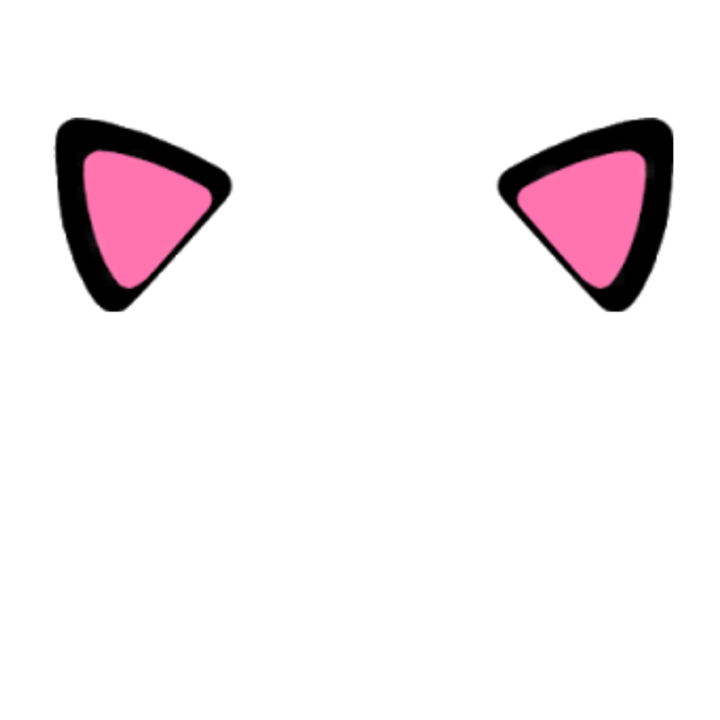 Кошачьи ушки стикер