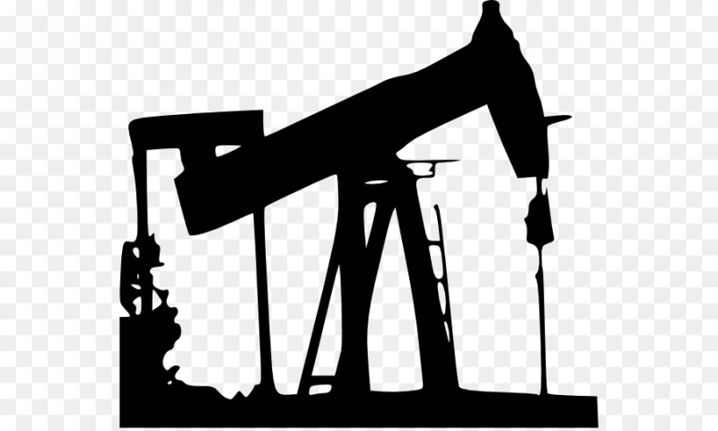 Скважина нефтяная на белом фоне