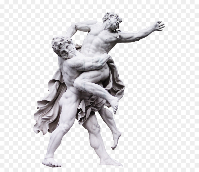 Скульптура на белом фоне