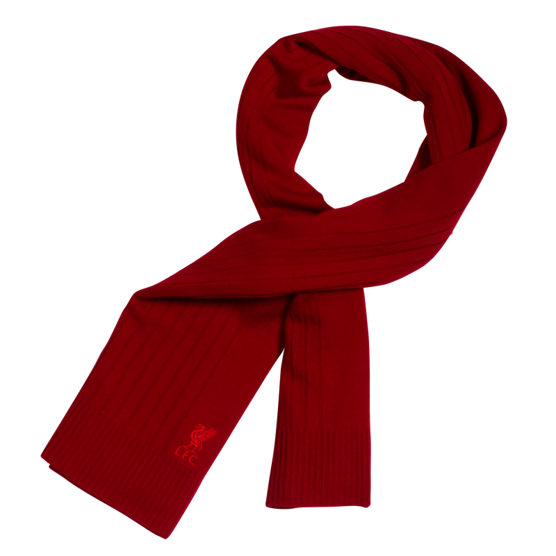 Тонкий красный шарф