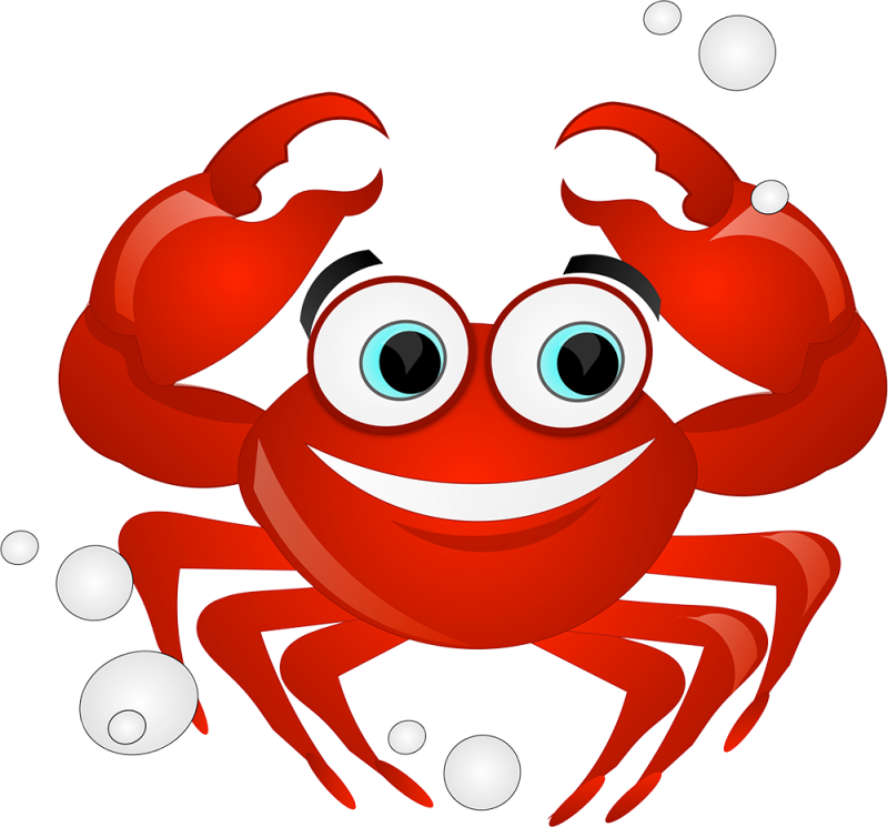 Крабик мультяшный