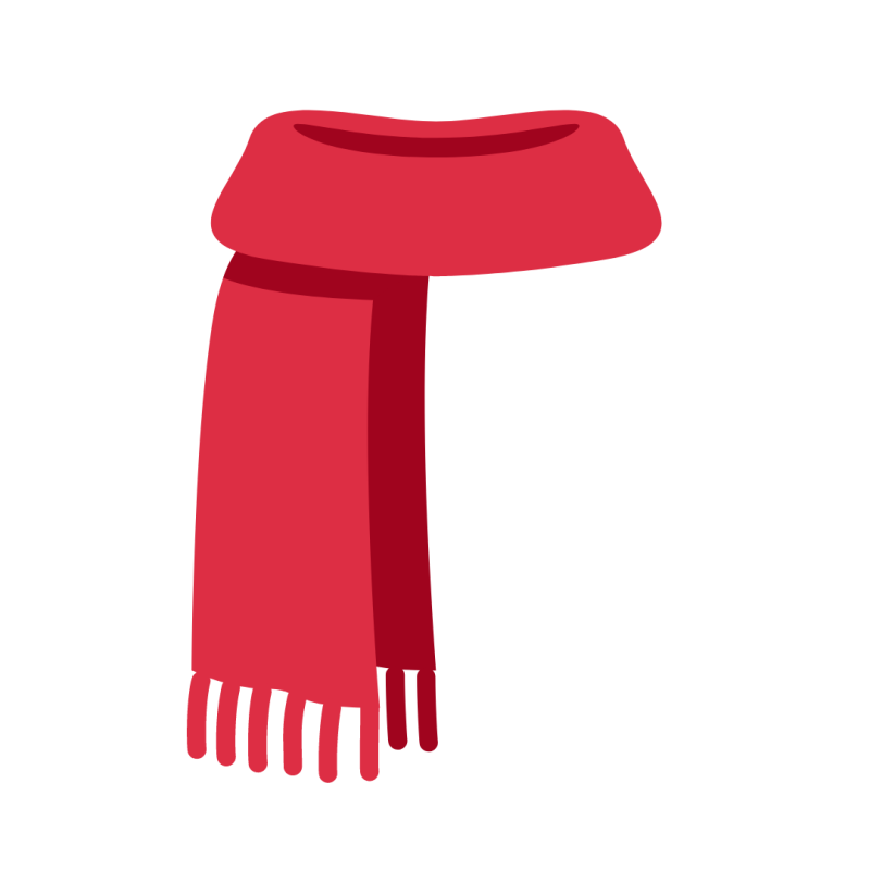 Шарф мультяшный без фона