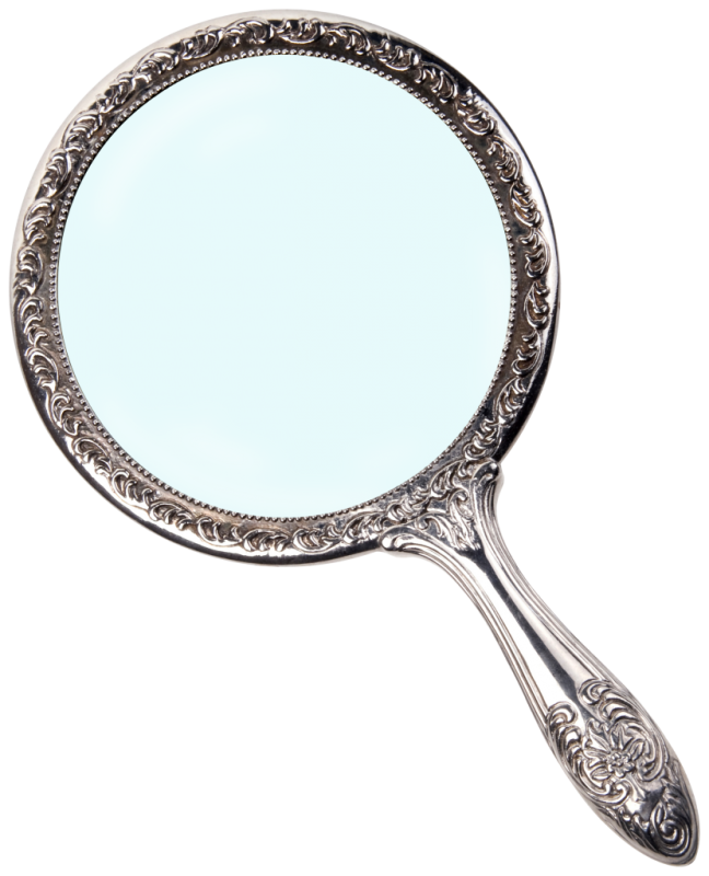 Зеркало на прозрачном фоне