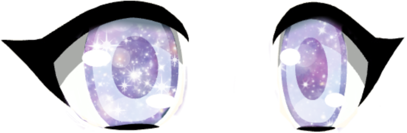 Гача глаза на прозрачном фоне