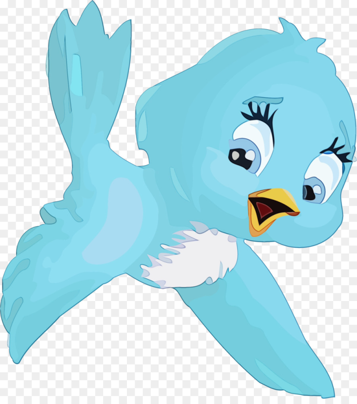 Птица мультяшная