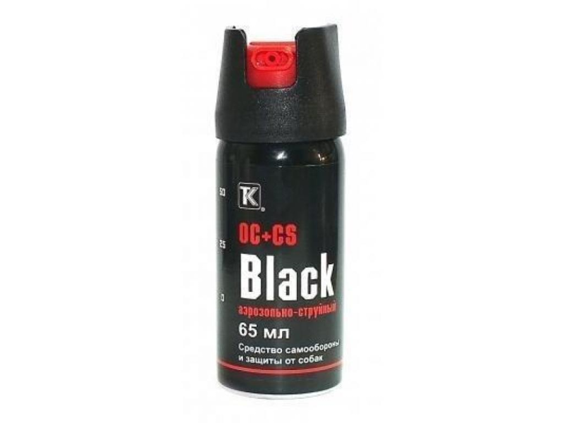 Black перцовый + CS баллончик аэрозольно-струйный /75мл/