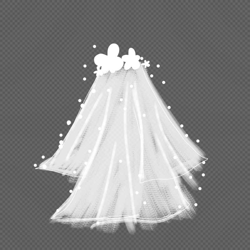 Прозрачная фата