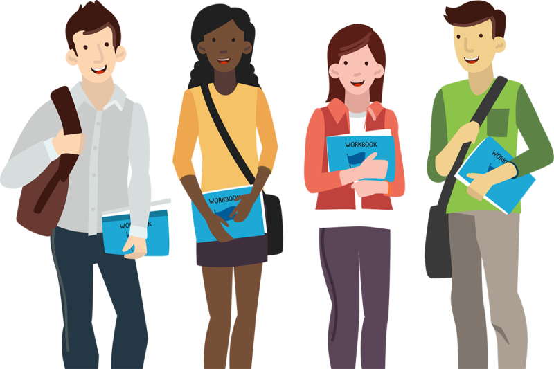 Студент мультяшный