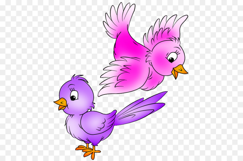 Птицы мультяшные