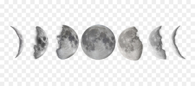 Луна на прозрачном фоне для фотошопа