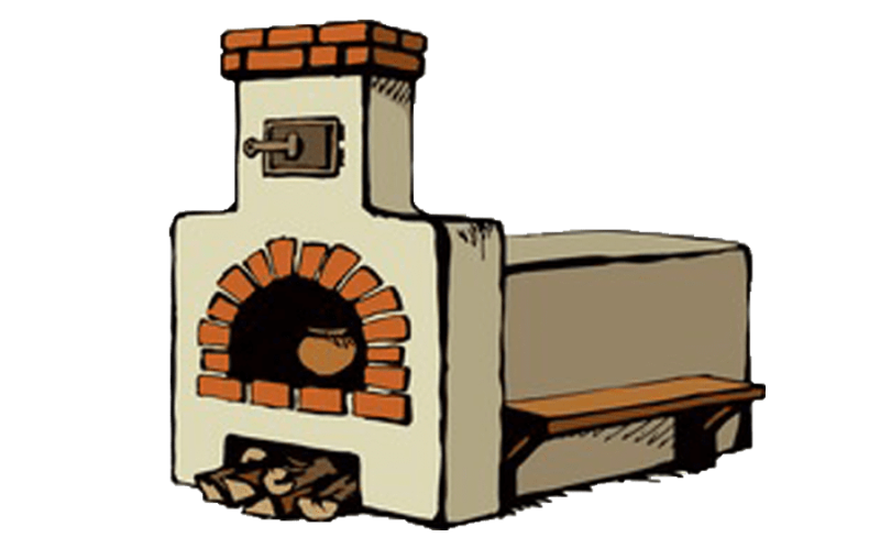 Печь рисунок