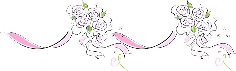 Цветочные элементы на прозрачном фоне