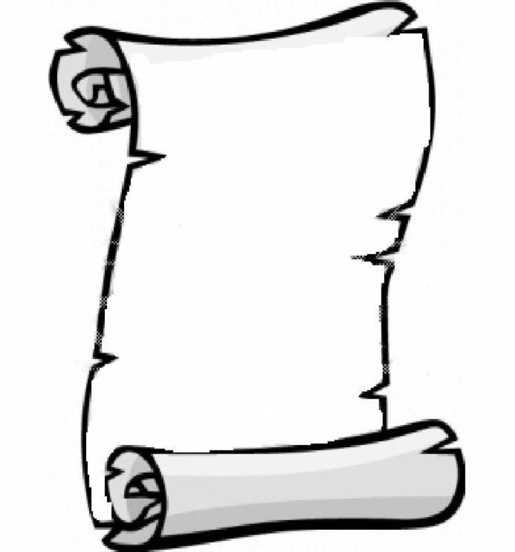 Свиток раскраска