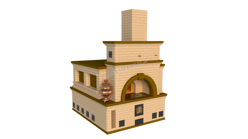 Русская печь с лежанкой