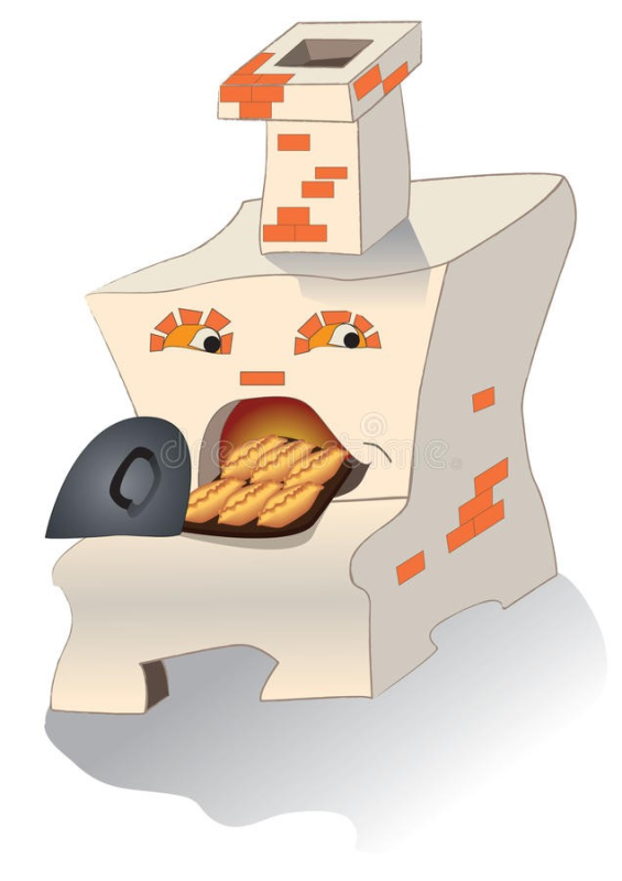 Печка рисунок для детей