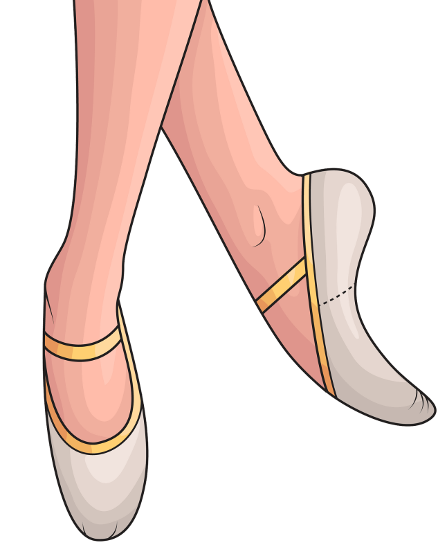 Пуанты мультяшные