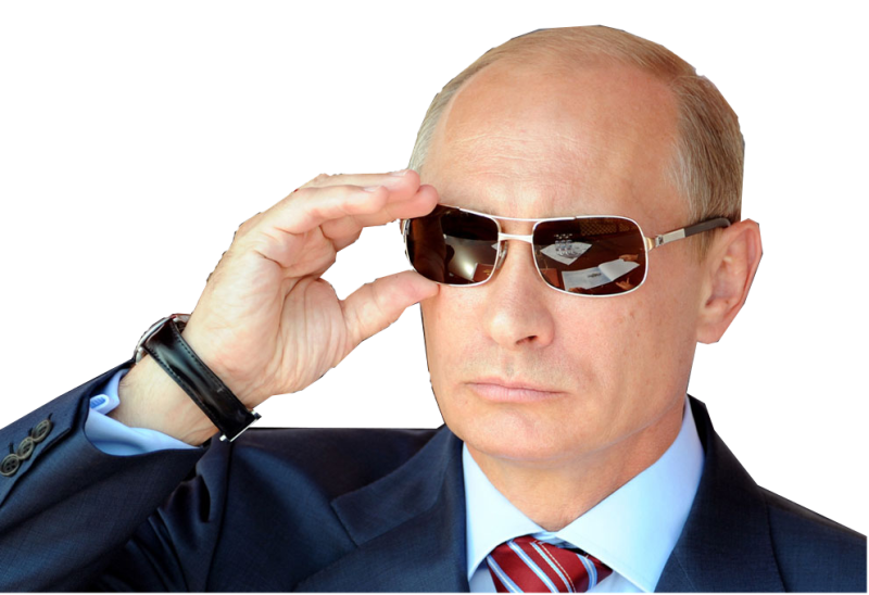 Путин Владимир Владимирович на прозрачном фоне