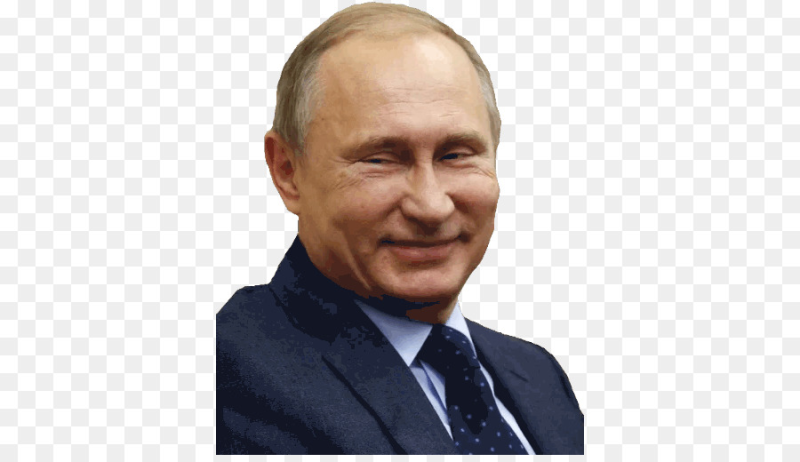 Лицо Путина на белом фоне