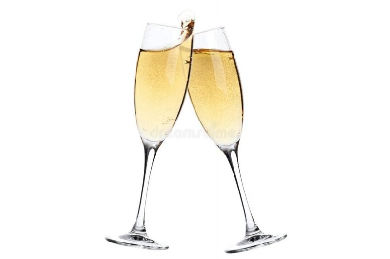 Шампанское в бокале