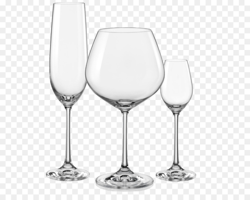 Бокалы для вина прозрачные